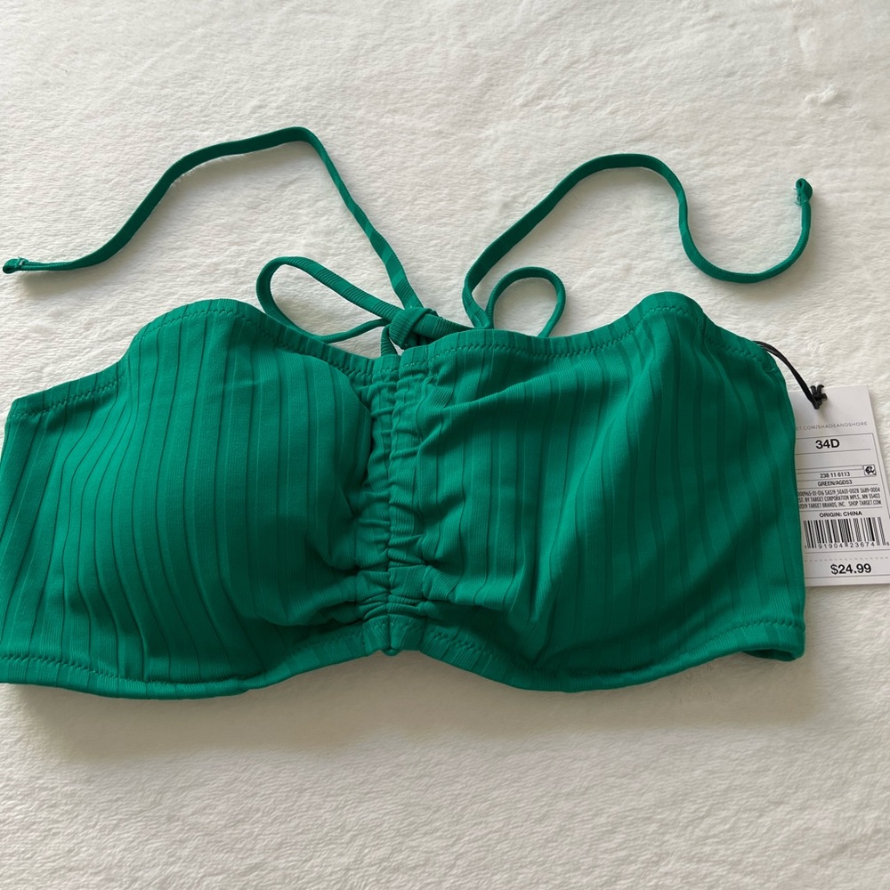 Green Bikini Top (Size 34D)